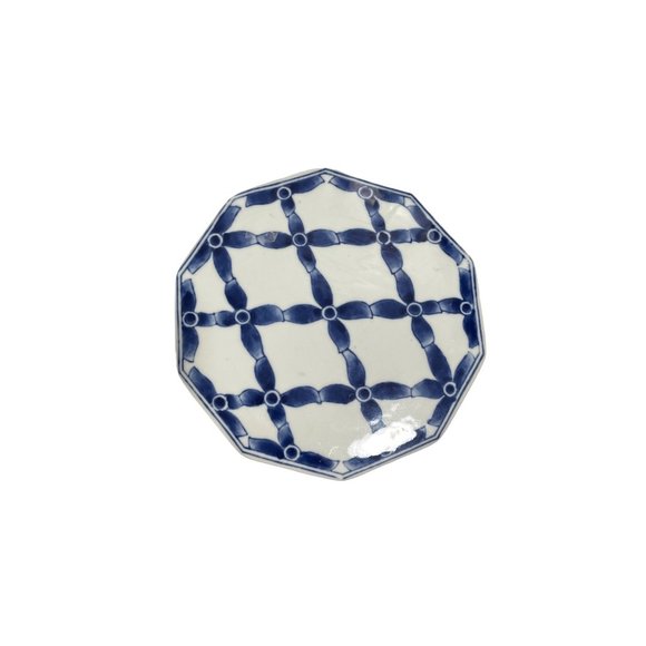 Vintage Silvestri Handpainted Cake plate Pedestal - Picture 2 of 5